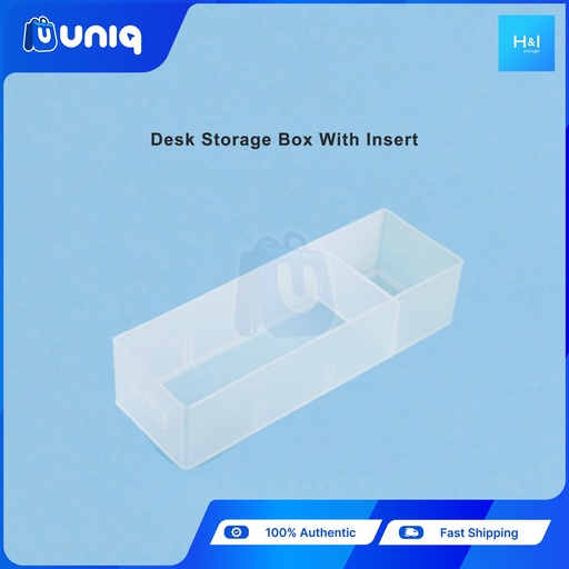 [Crate-02A] Smart Storage by H&I Desk Storage Box with Insert (Small)