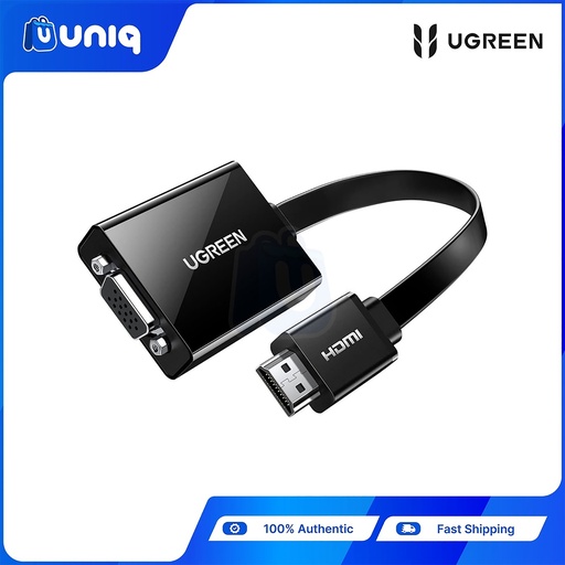 [UGREEN-34] UGREEN 40248 HDMI to VGA Converter 25cm (Black)