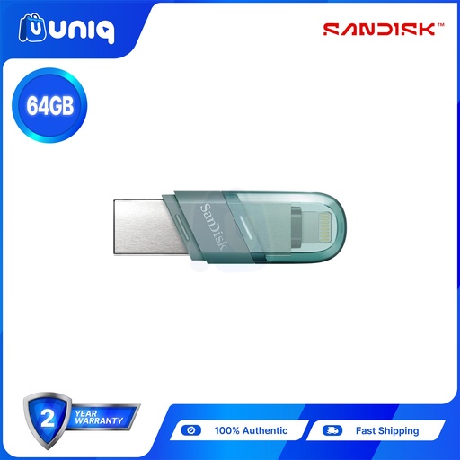 [AC-26Flip64Green] Sandisk iXpand Flash Drive Flip ~ 64GB - MINT GREEN (SDIX90N)