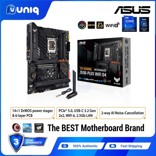[ASUS-136C] ASUS TUF GAMING Z690-PLUS WIFI D4 ATX Gaming Motherboard