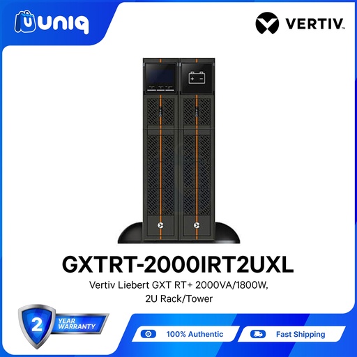 [PSU-03H_2000IRT] Vertiv™ Liebert® GXT RT PLUS 2000VA/1800W, 230VAC, 2U Rack/Tower Online UPS (GXTRT-2000IRT2UXL)