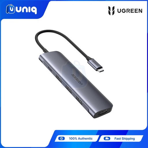[UGREEN-22] UGREEN 50209 USB-C to HDMI + USB 3.0*3 + PD Power Converter