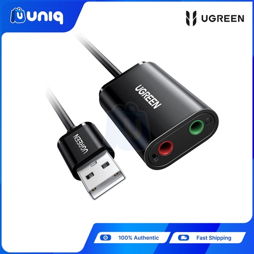 [UGREEN-28] UGREEN 30724 USB External Sound Adapter (Black)