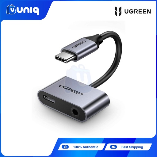 [UGREEN-27] UGREEN 50596 2 Ports USB-C Hub + 3.5mm Audio
