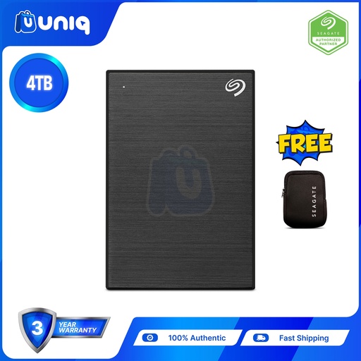 [Ext HDD-36D_Black] Seagate One Touch 5TB (Black) Portable Hard Drive (STKZ5000400) with FREE Seagate Pouch