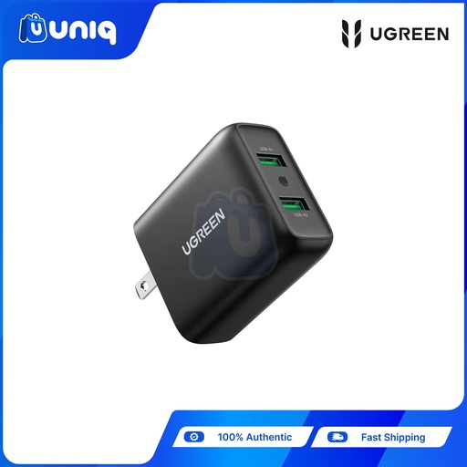 [UGREEN-16] UGREEN 70151 USB 36W Fast Charger (Black)
