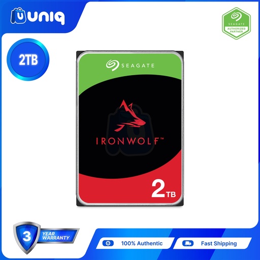 [HDD-13B] Seagate Ironwolf 2TB NAS 3.5" SATA Internal Hard Drive (ST2000VN004)