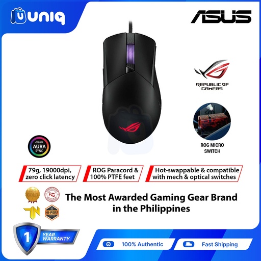 [ASUS-14A] SALE!!! ASUS ROG Gladius III Wired Classic Asymmetrical Gaming Mouse