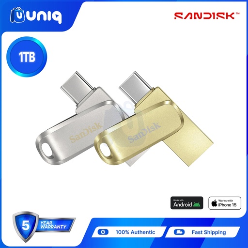 Sandisk Ultra Dual Drive Luxe USB Type-C ~ 1TB (SDDDC4) ~Choose Your Color