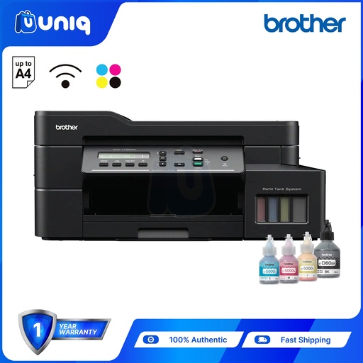 [Printer-072E] Brother DCP-T720DW Ink Tank Printer