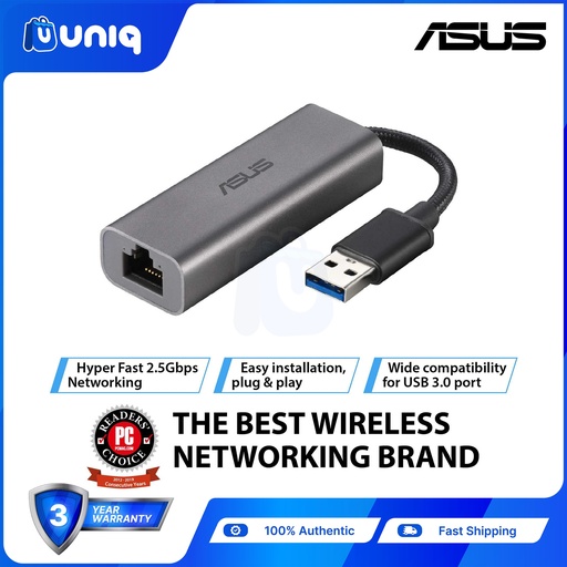 [ASUS-87A] SALE!!! ASUS USB-C2500 USB Type-A 2.5G Base-T Ethernet Adapter