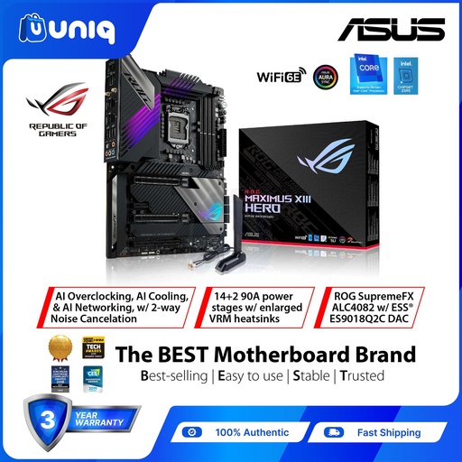 [ASUS-23A] SALE!!! ASUS ROG Maximus XIII Hero Intel Z590 ATX Gaming Motherboard