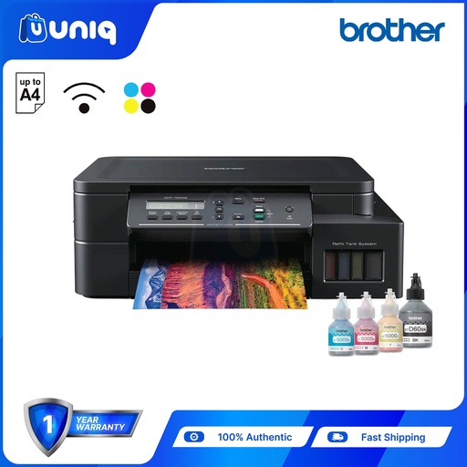[Printer-072B] Brother DCP-T520W 3-in-1 Multifunction Printer