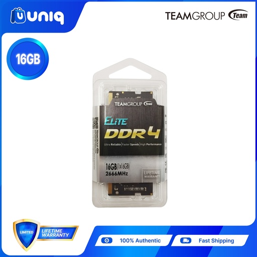 [MEM-19B] Team Elite SO-DIMM 16GB DDR4 2666MHz CL19 (TED416G2666C19-S01)