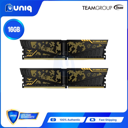[MEM-15A] Team Elite T-Force Vulcan TUF Gaming Alliance 16GB (2x8GB) DDR4 3200MHz
