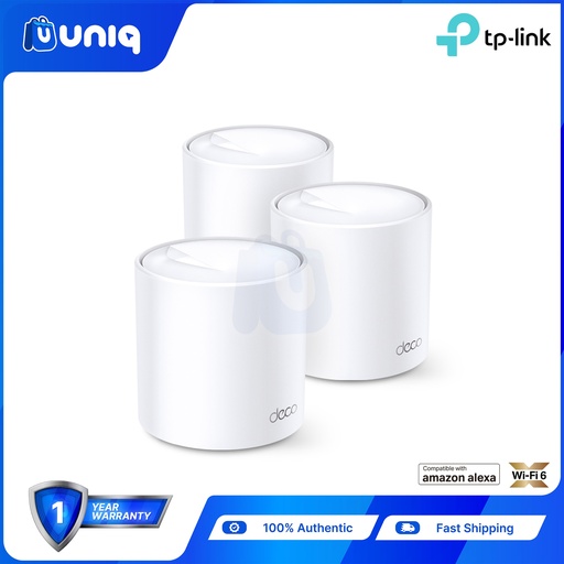 [TPLink-45] TP-Link Deco X20 (3-pack) AX1800 Whole Home Mesh Wi-Fi 6 System