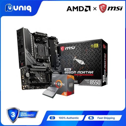 [MSI+AMD-5] SALE!!! AMD Ryzen 5 3600 and MSI MAG B550M MORTAR Gaming Motherboard (Bundle)