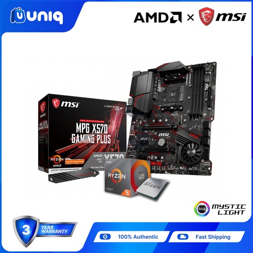 [MSI+AMD-13] SALE!!! AMD Ryzen 5 3600X with MSi MPG X570 GAMING PLUS Gaming Motherboard (Bundle)