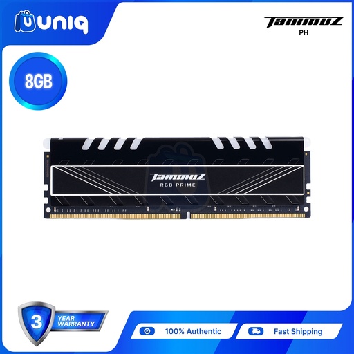 [Tammuz-04_8RGB_Black] SALE!!! Tammuz 8GB DDR4 2666Hz Cl19 RGB PRIME (Black) U-DIMM
