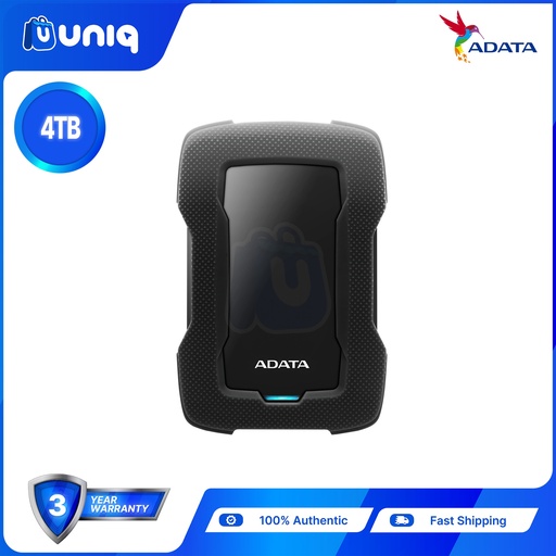 [Ext HDD-27C_Black] Adata HD330 4TB (Black) External Hard Drive