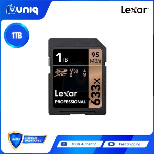 [Memory Card-43H] SALE!!! Lexar 633x High Performance 1TB Memory Card (LSD1TCB633)