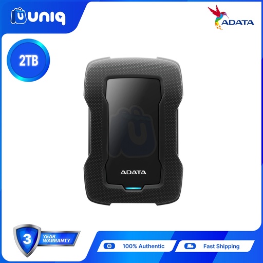 [Ext HDD-27B_Black] Adata HD330 2TB (Black) External Hard Drive
