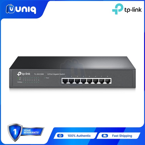[NW-01A] TP-Link TL-SG1008 8-Port Gigabit Desktop/Rackmount Switch