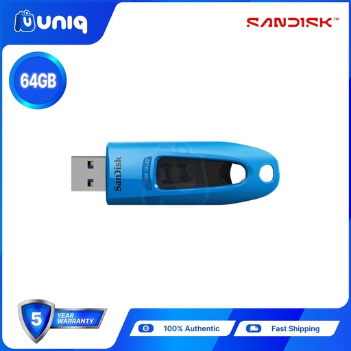 [AC-25Multi64Blue] Sandisk Ultra USB 3.0 Flash Drive ~ 64GB - BLUE