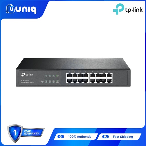 [TPLink-11] TP-Link TL-SG1016D 16-Port 10/100/1000Mbps Desktop/Rackmount Switch