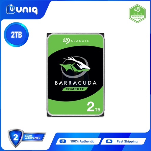 [HDD-02C] Seagate BarraCuda 2TB 3.5" SATA  Internal Hard Drive (ST2000DM008)