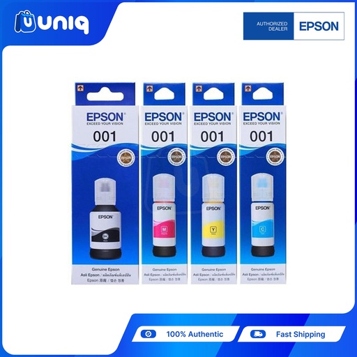 Epson 001 Original Ink (120ml Black / 70ml CMY) ~Choose Your Color