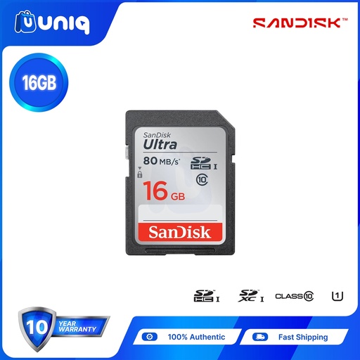 [Memory Card-28A] Sandisk Ultra SD Card UHS-I ~ 16GB (SDSDUNC)