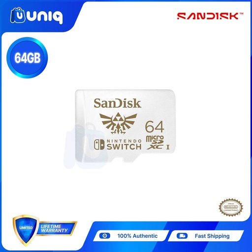 [Memory Card-32A] Sandisk Nintendo®-Licensed Memory Card For Nintendo Switch™ ~ 64GB (SDSQXAT-064G-GN3ZN)
