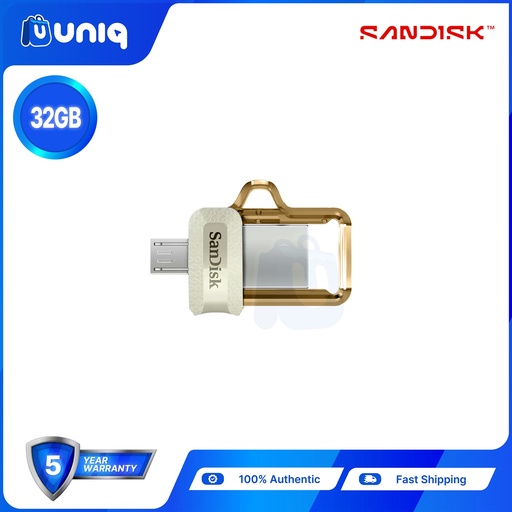 [AC-25G32] Sandisk Ultra Dual Drive m3.0 ~ 32GB - GOLD (SDDD3)