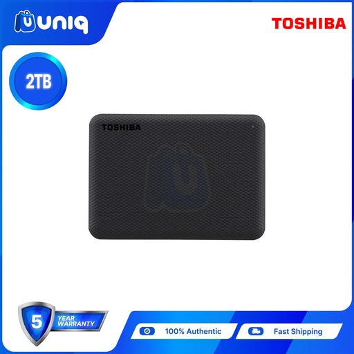 [Ext HDD-18B_Black] Toshiba Canvio Advance 2TB (Black) Portable Hard Drive (Modern Design)