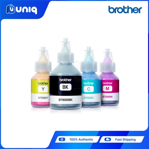 Brother Ink (Original) (BT6000BK, BT5000C, BT5000M, BT5000Y) for Brother Printers