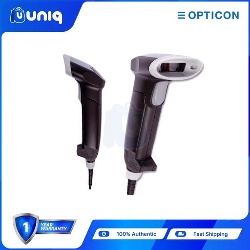 [Barcode-02] Opticon OPR3201Z Laser Barcode Scanner USB with Stand (Black)