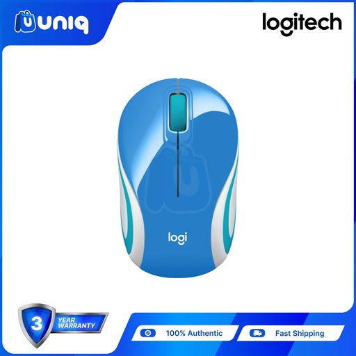 [AC-82BD] SALE!!! Logitech M187 Wireless Mini Mouse (Blue)