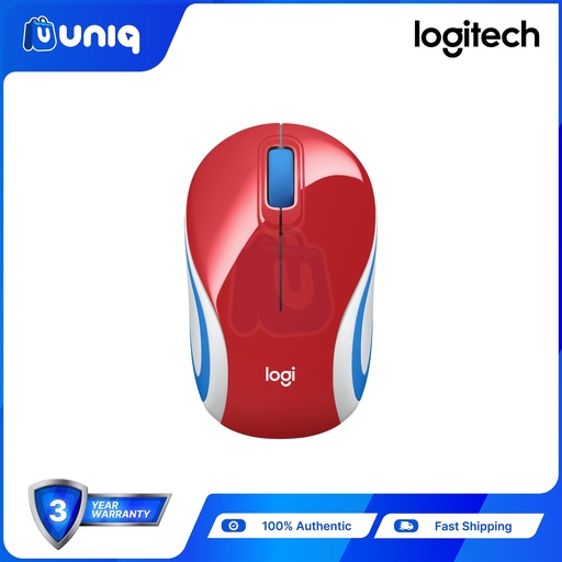[AC-82BB] SALE!!! Logitech M187 Wireless Mini Mouse (Red)