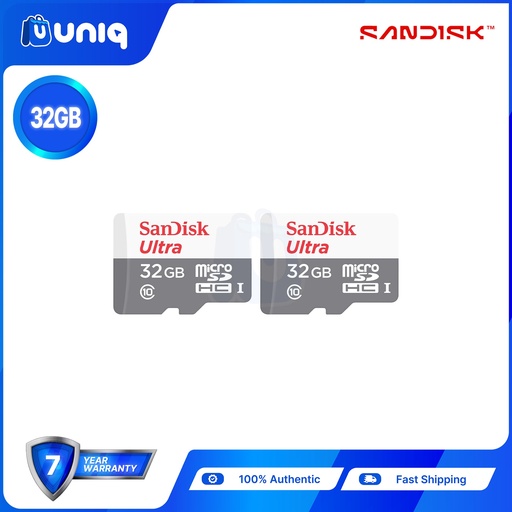 [Memory Card-15B_Set2] Sandisk Ultra microSD UHS-I Card ~ 32GB (SDSQUNR) - SET of 2