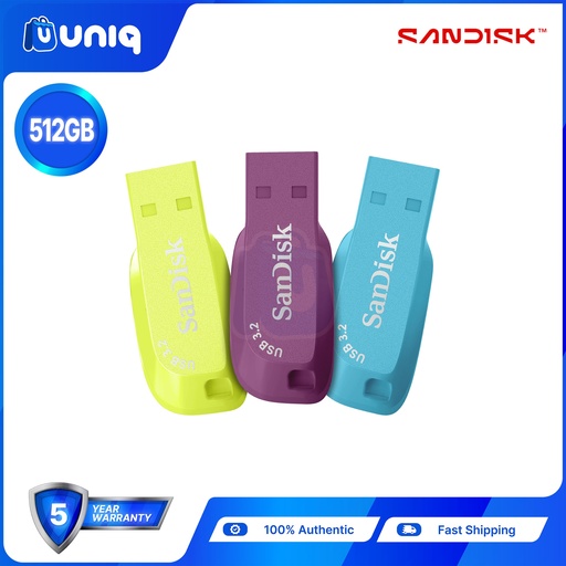 Sandisk Ultra Shift USB 3.2 Gen 1 Flash Drive ~ 512GB - Choose Your Color