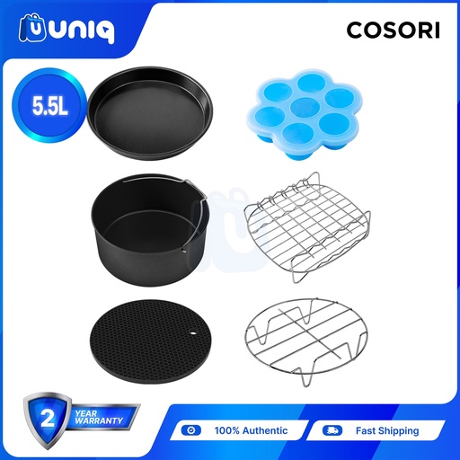 [Cosori-11_5.5L] Cosori C158-6AC Set of 6 Air Fryer Accessories for 5.5L (5.8QT)