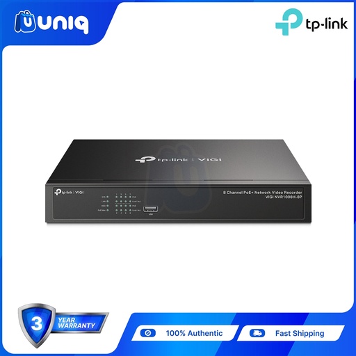 [VIGI NVR1008H-8P] TP-Link VIGI NVR1008H-8P 8 Channel PoE+ Network Video Recorder