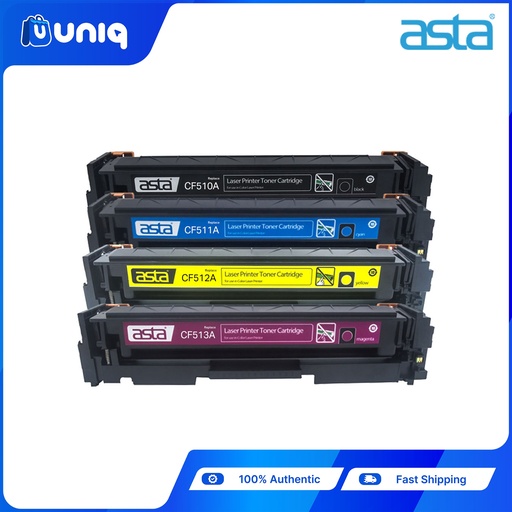[ASTA Toner-66_BCMY] ASTA CF510A,CF511A,CF512A,CF513A Compatible Toner Cartridge for HP Color LaserJet Pro (BCYM)