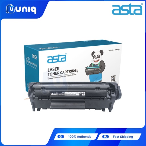 [ASTA Toner-21] ASTA Q2612A (12A) Compatible Toner Cartridge for LaserJet Printers HP LaserJet (Black)