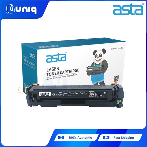 [ASTA Toner-57A] ASTA CF400A (400A) Compatible Toner Cartridge for for HP Color LaserJet Pro M252/MFP M277 series