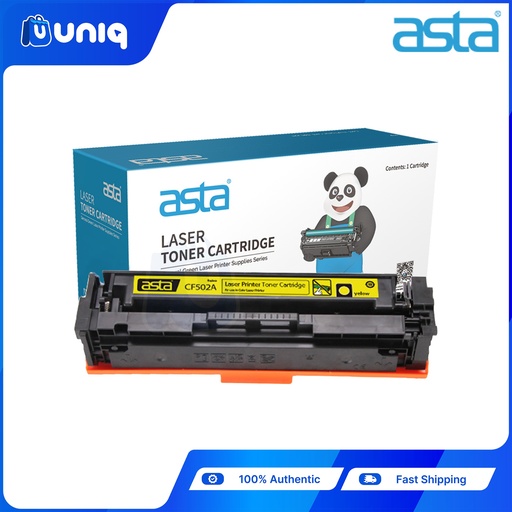[ASTA Toner-65C] ASTA CF502A (502A) Compatible Toner Cartridge for HP Color LaserJet Pro HP Printer M254dw/M254nw (Yellow)