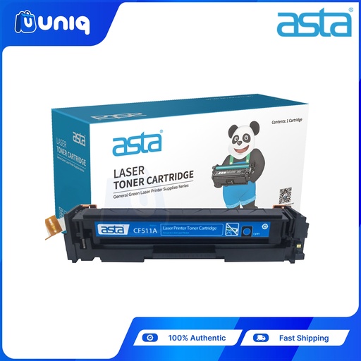 [ASTA Toner-66B] ASTA CF511A (511A) Compatible Toner Cartridge for HP Color LaserJet Pro HP Printer M154a/MFP M180n/M181fw (Cyan)