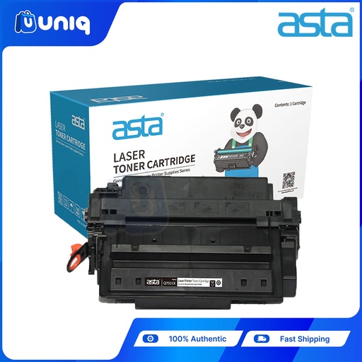 [ASTA Toner-20X] ASTA Q7551X (51X) Compatible Toner Cartridge for LaserJet Printers HP P3005/P3005n/P3005d/P3005dn/3005x High Yield (Black)