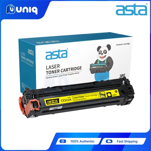[ASTA Toner-40C] ASTA CE322A Compatible Toner for HP LaserJet Printers HP CP1525n/CP1525nw/CM1415fnw (Yellow)